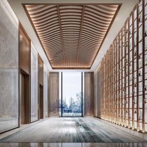 新中式电梯厅3D模型下载